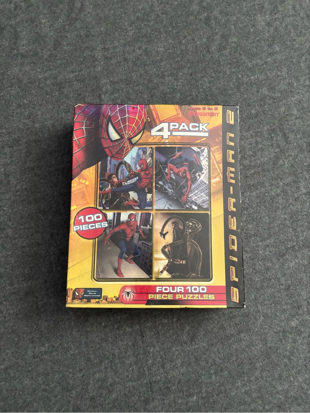 2004 Spider-Man 2 4-pack 100-piece puzzles